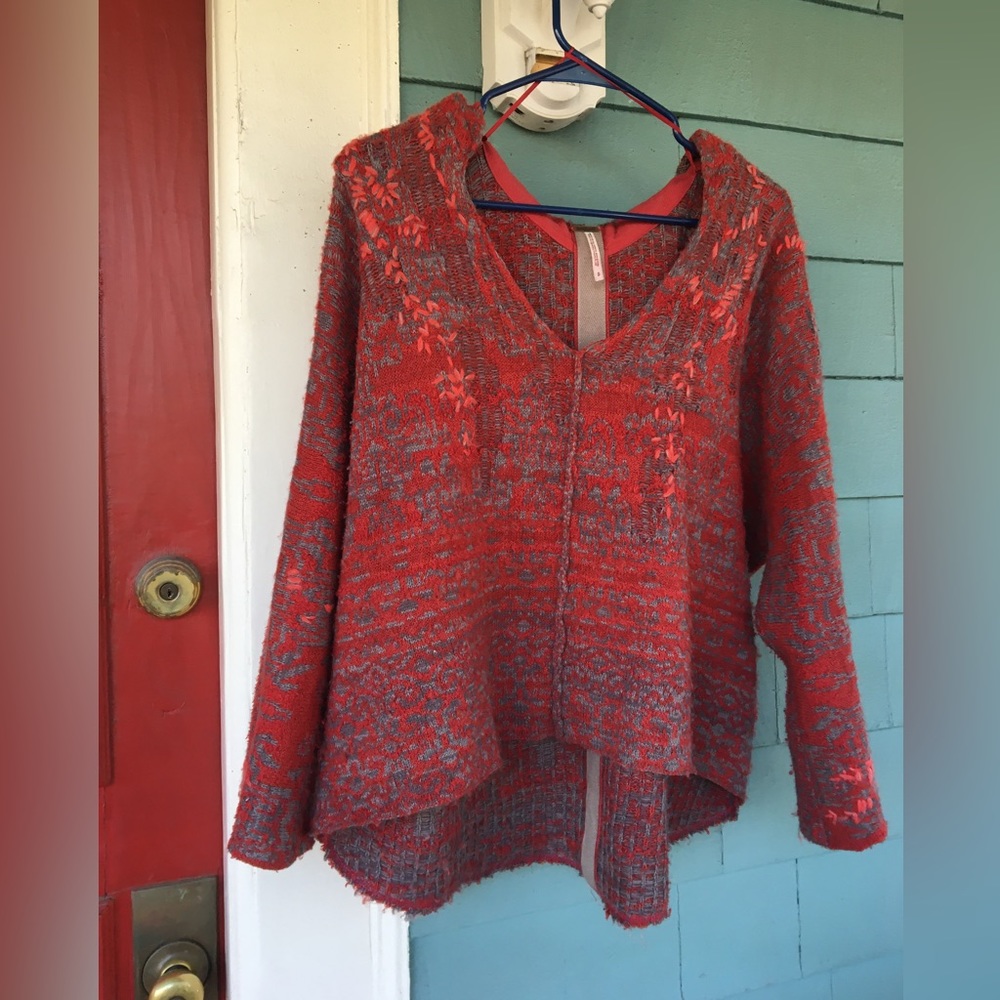 Free people funky sweater womens small